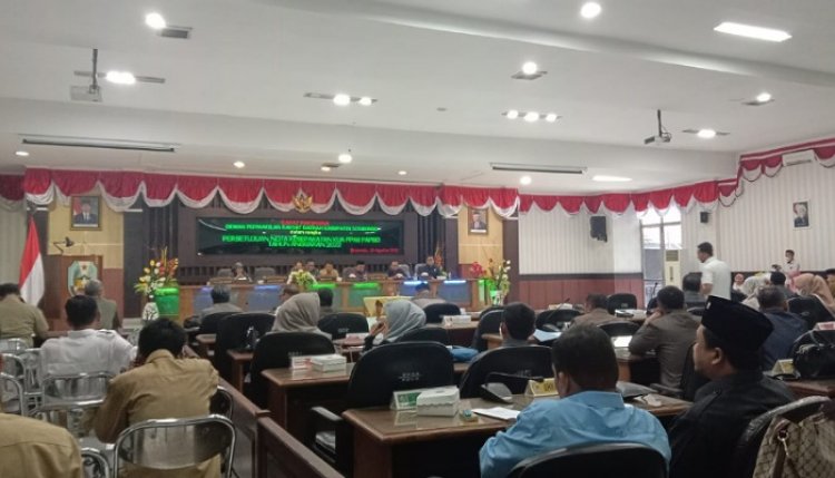 DPRD Situbondo, Paripurna Persetujuan nota kesepakatan KUA PPAS PAPBD T 2022